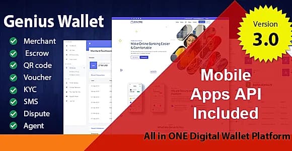 Genius Wallet - Advanced Wallet CMS with Payment Gateway API
