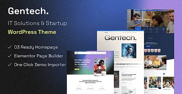 Gentech WordPress Theme
