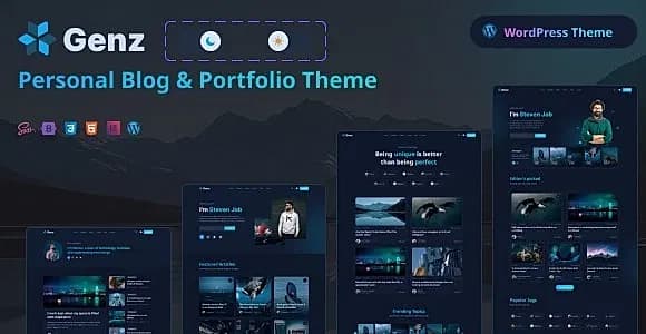 Genz WordPress Theme
