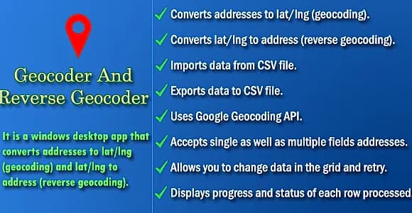 Geocoder and Reverse Geocoder