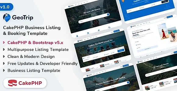 GeoTrip - CakePHP Multipurpose Business Listing & Booking Template