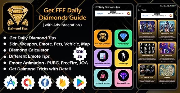 Get FFF Daily Diamonds Guide | FreeFire Diamond Guide | Diamond Tips | Emotes Tips Android App