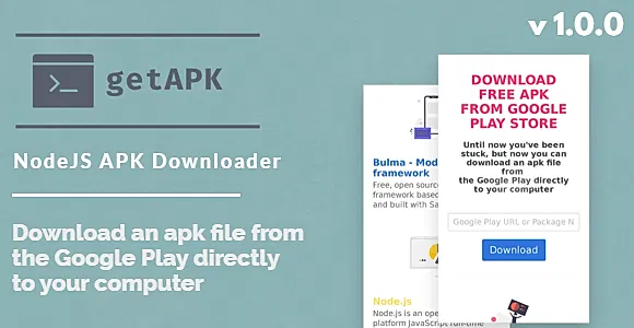 GetAPK - NodeJS APK Downloader