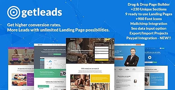 Getleads - Landing Pages Pack with Page Builder