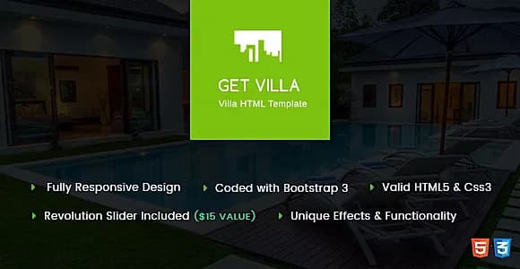 GetVilla - Single and Client Based Villa Booking HTML Template