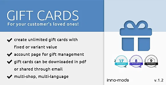 Gift Cards for Prestashop