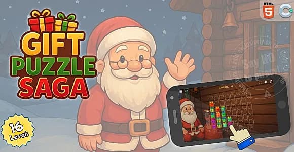Gift Puzzle Saga - HTML5 Puzzle game