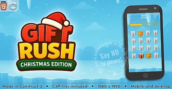 Gift Rush: Christmas Edition - HTML5 Skill game