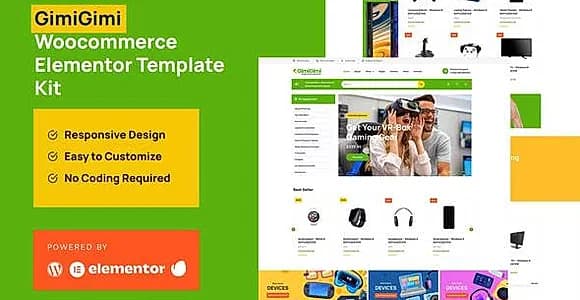 GimiGimi - Woocommmerce Elementor Template Kit