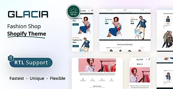 Glacia - Fashion Shopify Theme 2.0