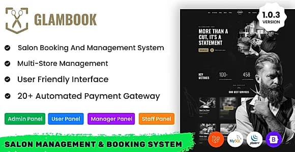 GlamBook - Salon Management & Booking System