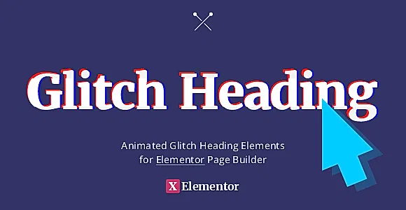 Glitch Heading for Elementor
