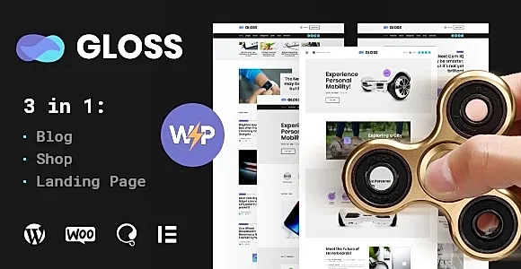 Gloss Blog WordPress Theme