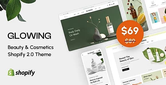 Glowing - Beauty & Cosmetics Shopify 2.0 Theme