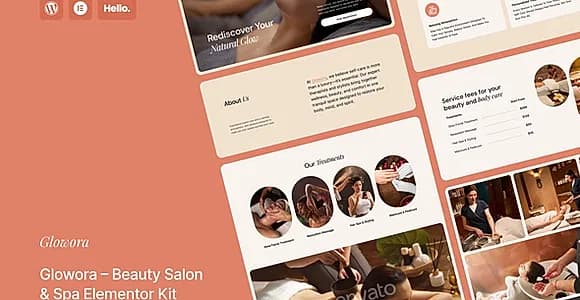 Glowora – Beauty Salon & Spa Elementor Kit