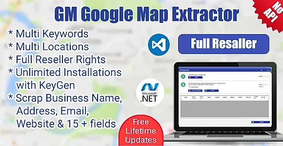 GM Google Map Extractor- Full Resaller Rights With License Key Generator