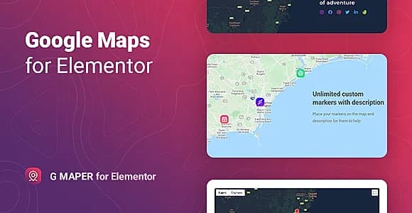 Gmaper for Elementor WordPress Plugin