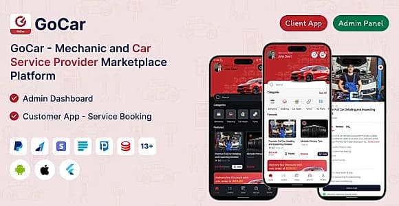 GoCar - Mechanic and Car Service Provider Marketplace Platform