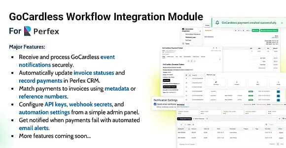 GoCardless Workflow Integration Module for Perfex CRM