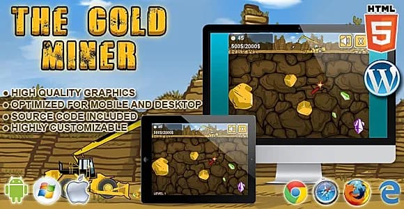 Gold Miner - HTML5 Game