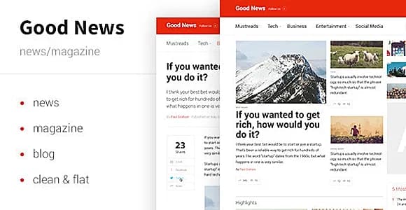 Good News — News & Magazine Template