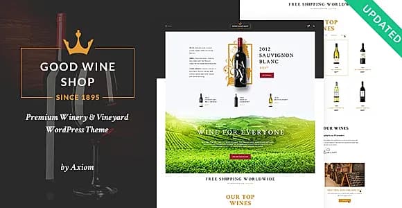 Good Wine Shop WordPress Theme