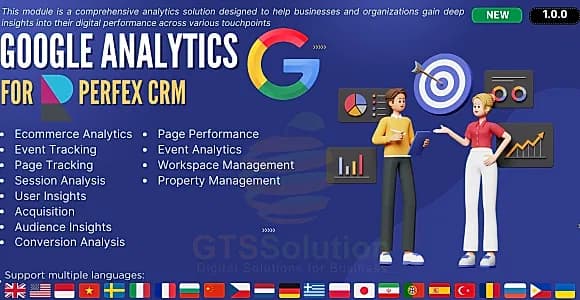 Google Analytics module for Perfex CRM