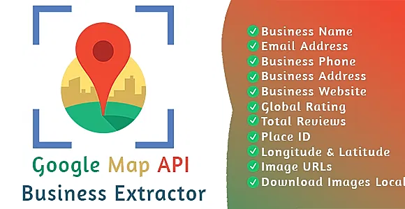 Google Map API Business Extractor