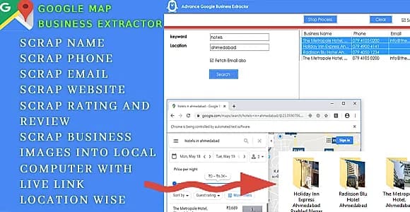 Google Maps Advance Business Extractor with Images
