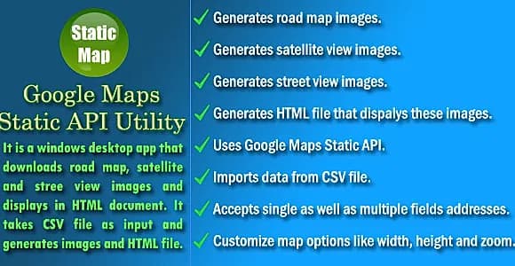 Google Maps Static API Utility