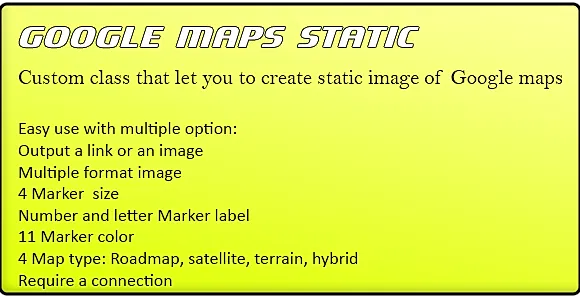 Google Maps Static Image Creator