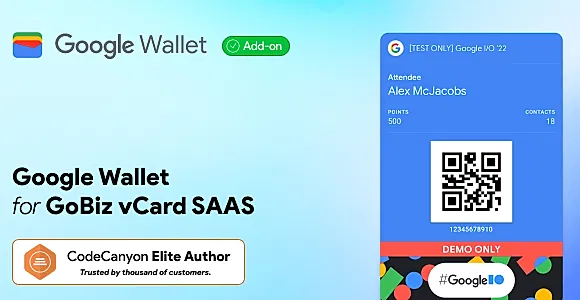 Google Wallet Addon GoBiz – vCard SaaS Digital Business Card Script