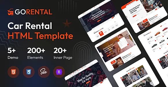 Gorental - Car Rental & Listing HTML Template