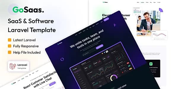 GoSaaS - SaaS & Software Laravel Template