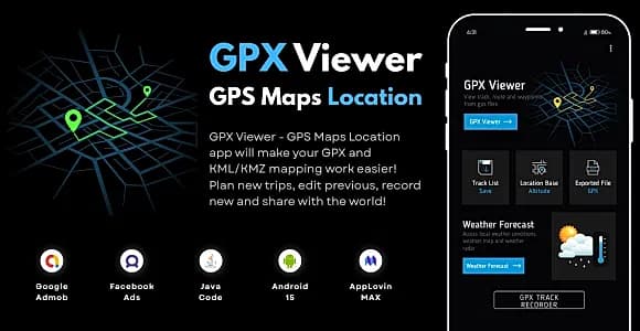 GPX Viewer GPS Maps Location with AdMob Ads Android