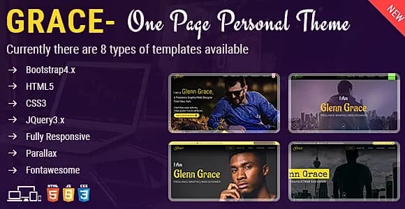 Grace - One Page Personal Theme
