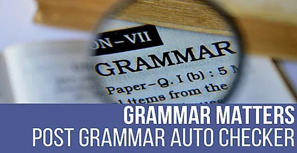 GrammarMatters Automatic Grammar Fixer WordPress Plugin