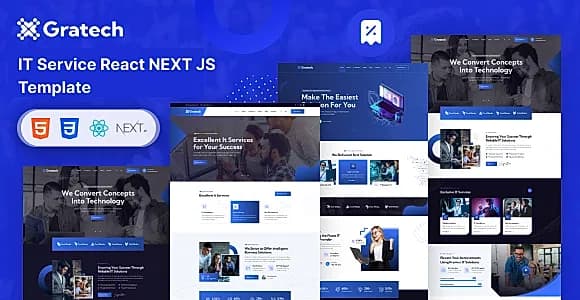 Gratech - IT Service React JS Template