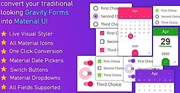 Gravitizer - Gravity Forms Material UI Styler WordPress Plugin