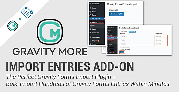 Gravity Forms Entries Import WordPress Plugin