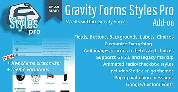 Gravity Forms Styles Pro WordPress Plugin