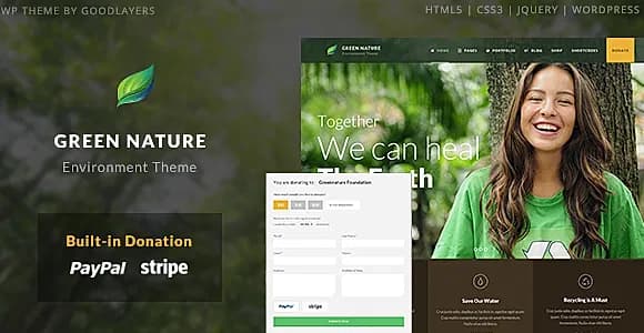 GreenNature WordPress Theme