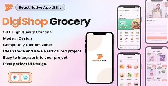 Grocery Application UI Kit | React Native UI Kit with Source Code