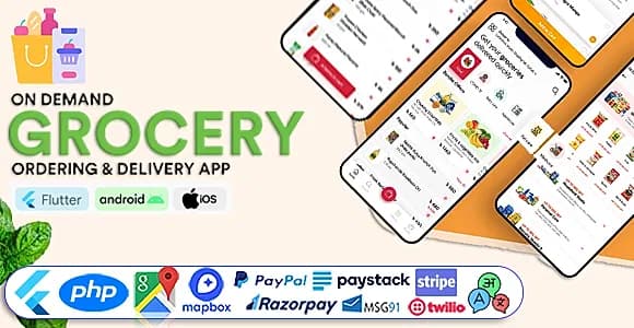 Grocery Vegetable Store Delivery Mobile App with Admin Panel - GoGrocer