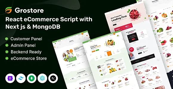 Grostore - React eCommerce Script with NextJs & MongoDB
