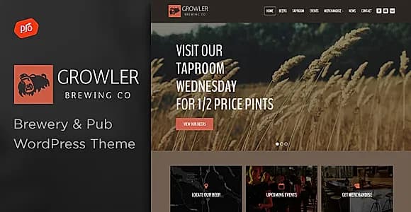Growler Progression WordPress Theme