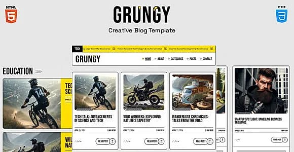 Grungy - Blog Template
