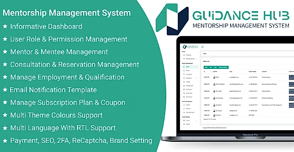 Guidance Hub SaaS - Mentorship Management System
