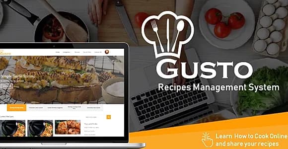 Gusto - Recipes Management System
