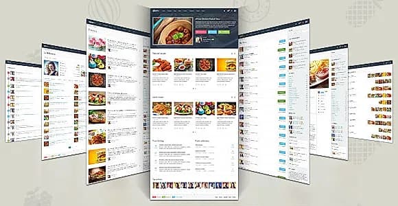 Gustos - The complete UI for a "recipe website"